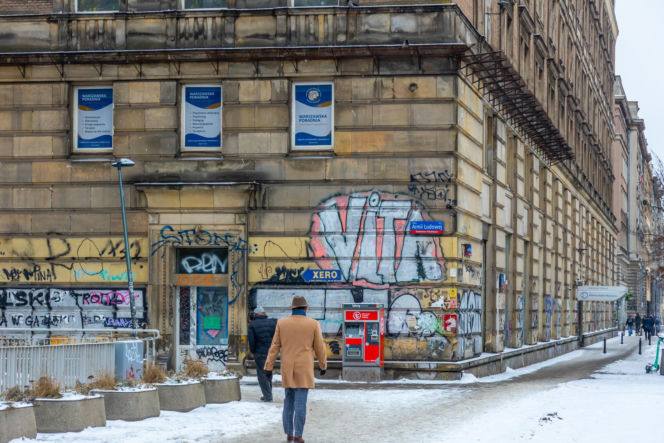 Graffiti w centrum Warszawy w 2026 r.