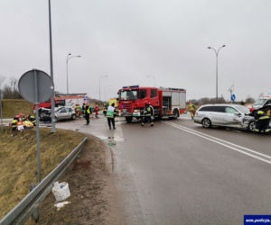 Wypadek na obwodnicy Gołdapi