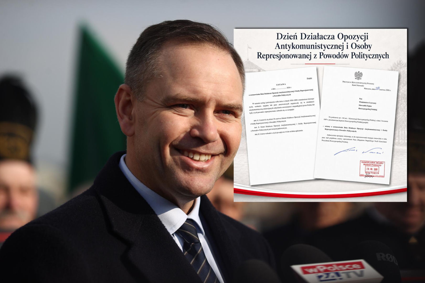 Nawrocki chce nowego święta. Projekt już trafił do Sejmu, ma upamiętnić opozycję ant…