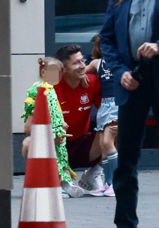 Lewandowski z rodziną