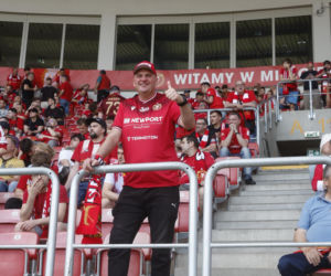 Kibice na meczu Widzew Łódź - Piast Gliwice