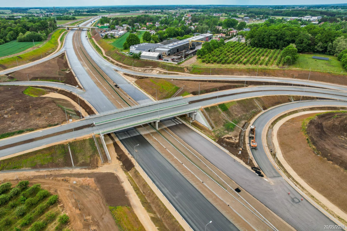 Tak wygląda plac budowy autostrady A2 od węzła Siedlce Zachód do węzła Siedlce Południe 