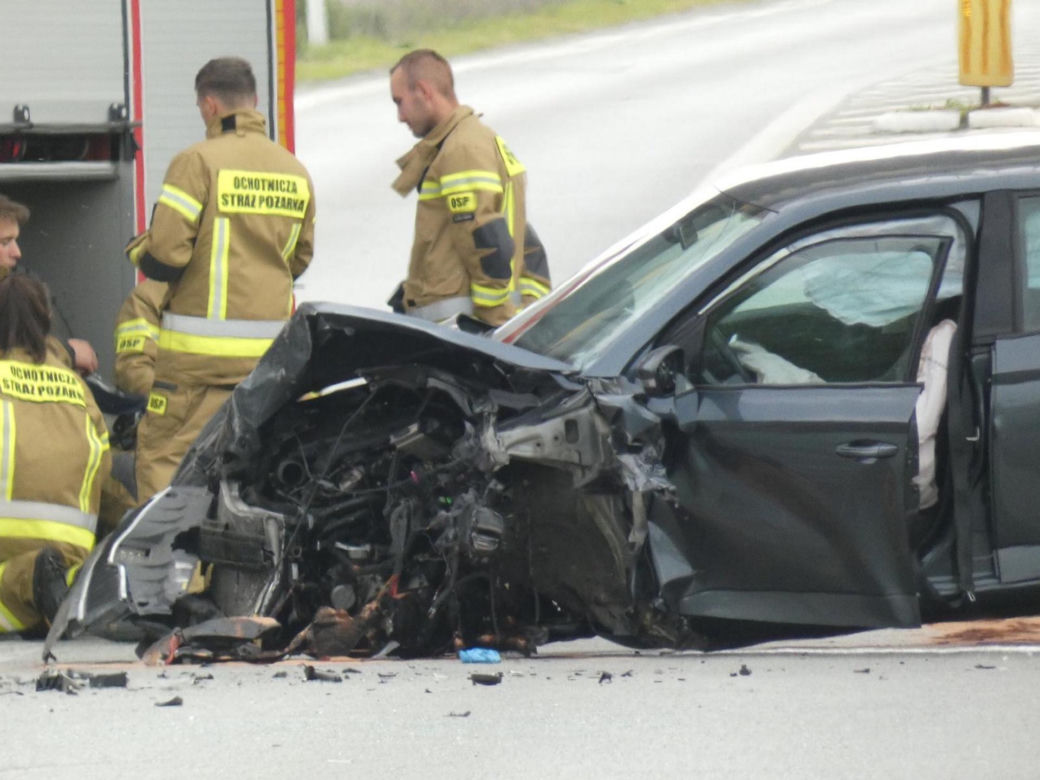 Koszmarny wypadek na drodze krajowej