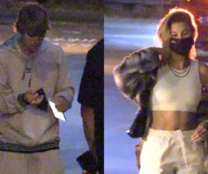 Justin Bieber i Hailey Bieber na nocnym wypadzie do restauracji
