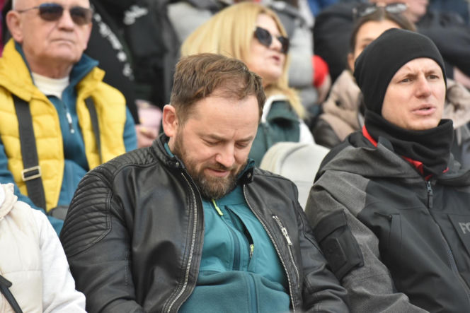 PRES Grupa Deweloperska Toruń - Stelmet Falubaz Zielona Góra, zdjęcia kibiców i zawodników ze sparingu na Motoarenie