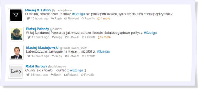 Twitter o Szelidze