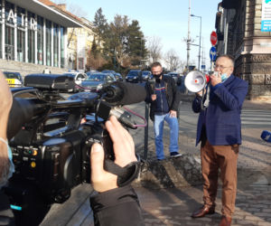 Stop podwyżkom za wodę! Uliczny protest mieszkańców Tarnowa