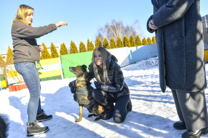 Małgorzata Rozenek-Majdan odwiedziła schronisko w Łodzi