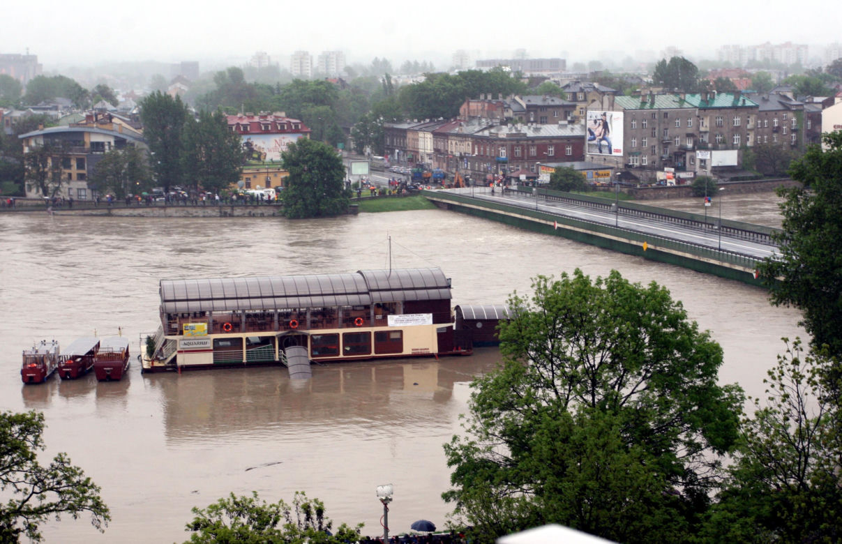 Powódź Kraków, rzeka Wisła