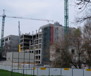 Postępy prac budowlanych przy ulicy Staszica, SPSK nr 1 w Lublinie