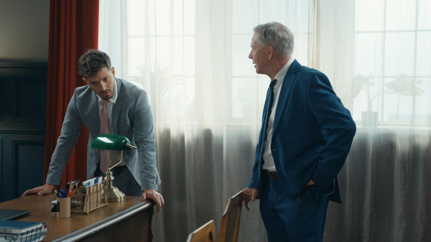 Barwy szczęścia odc. 3126. Justin (Jasper Sołtysiewicz),Henryk Kępski (Zbigniew Suszyński)