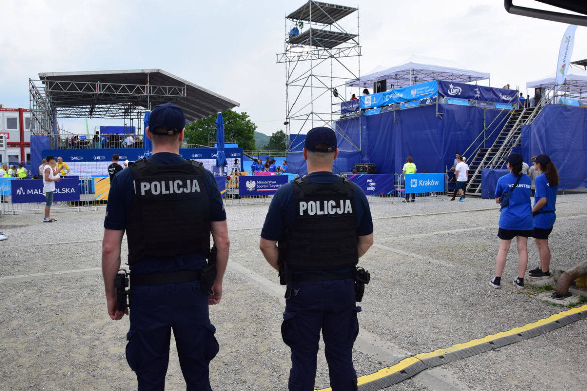 Igrzyska Europejskie 2023. Wielka akcja policji w Krakowie! Na służbie tysiące funkcjonariuszy