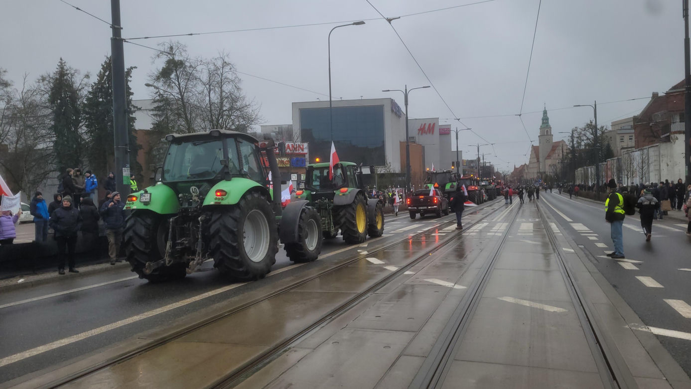 Protest rolników w Olsztynie, 20 lutego 
