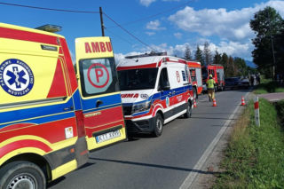 Auto wypadło z drogi w Białce Tatrzańskiej