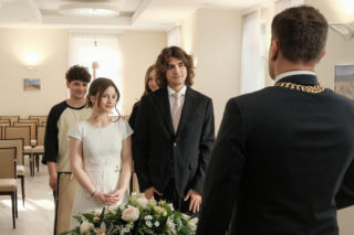 Barwy szczęścia odc. 3390. Ewelina (Amelia Listwon), Ewa (Gabriela Ziembicka), Romeo (Jacek Tyszkiewicz), Witek (Witold Sosulski)