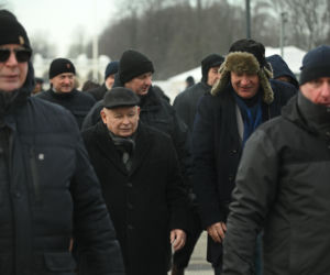 Jarosław Kaczyński na obchodach miesięcznicy smoleńskiej
