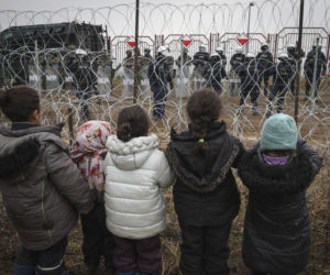 Migranci na granicy polsko-białoruskiej