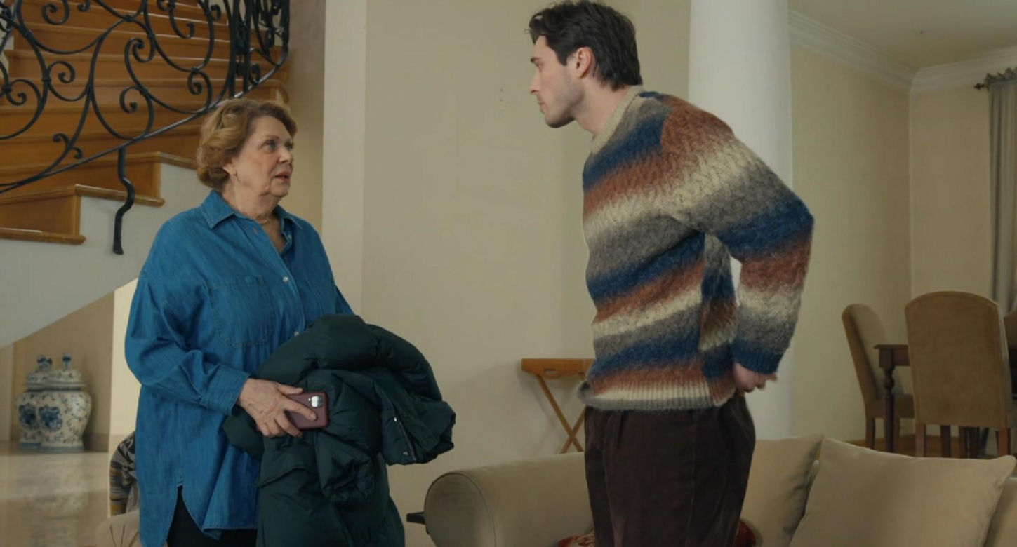 Barwy szczęścia odc. 3203. Józefina Rawiczowa (Elżbieta Jarosik), Cezary (Marcel Opaliński)