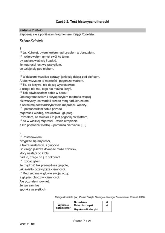 Matura 2023: arkusz przykładowy CKE język polski