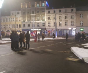 Strajk Kobiet w Gdańsku 1.02.2021. Blokada Huciska przez protestujących