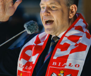 Karol Nawrocki wziął udział w Patriotycznej Pielgrzymce Kibiców na Jasnej Górze