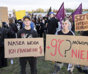 Protest w Piasecznie przeciwko Data Center