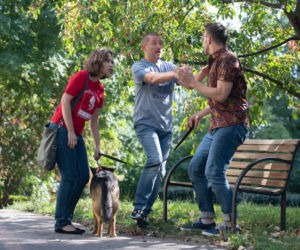 Na Wspólnej, odcinek 2988. Joanna (Anna Cieślak), Karol (Tomasz Nosiński), Bogdan (Wojciech Brzeziński)