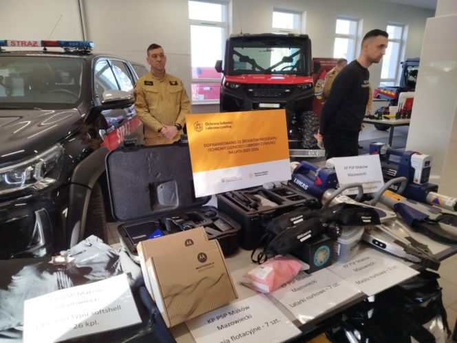 Nowy sprzęt trafi do strażaków z Siedlec, Łosic, Makowa Mazowieckiego, Ostrołęki, Ostrowi Mazowieckiej, Pułtuska, Sokołowa Podlaskiego, Węgrowa i Wyszkowa