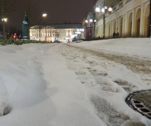 Zimowe utrudnienia w Warszawie