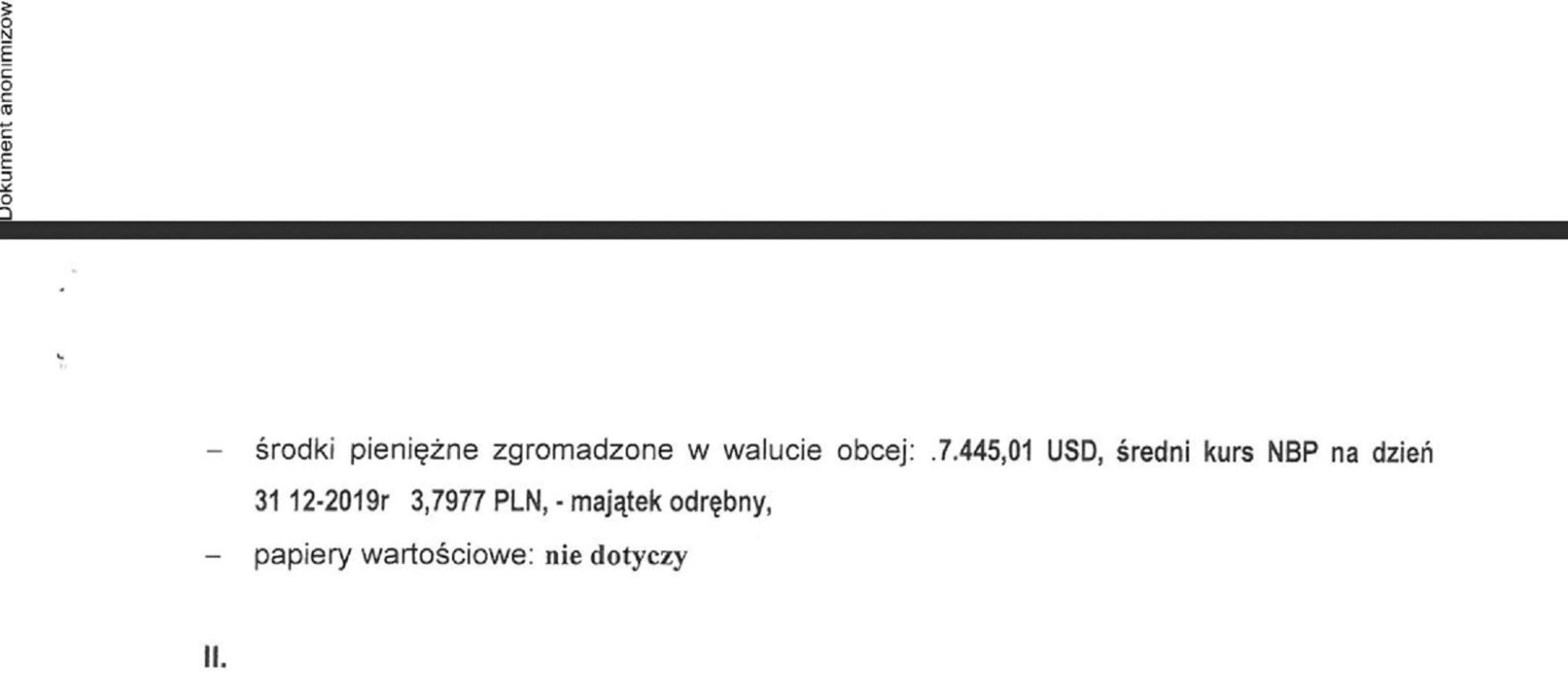 Dolary na koncie