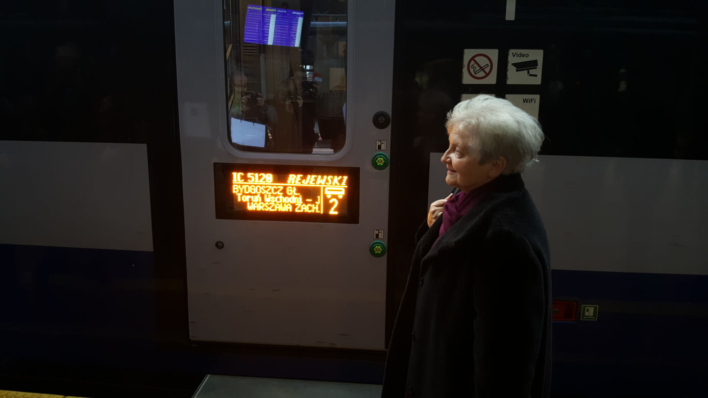 Pociąg "Rejewski" ruszył z Bydgoszczy do Warszawy