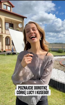 Karolina Ludwiniak na planie "Rancza"