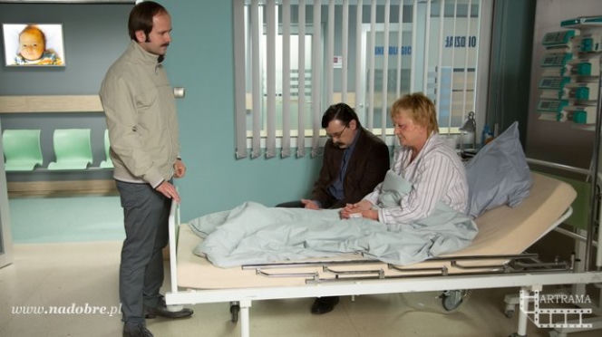 Na dobre i na złe odc. 610. Janina (Małgorzata Różniatowska), Marian (Kazimierz Wysota), Edward (Sławomir Zapała)