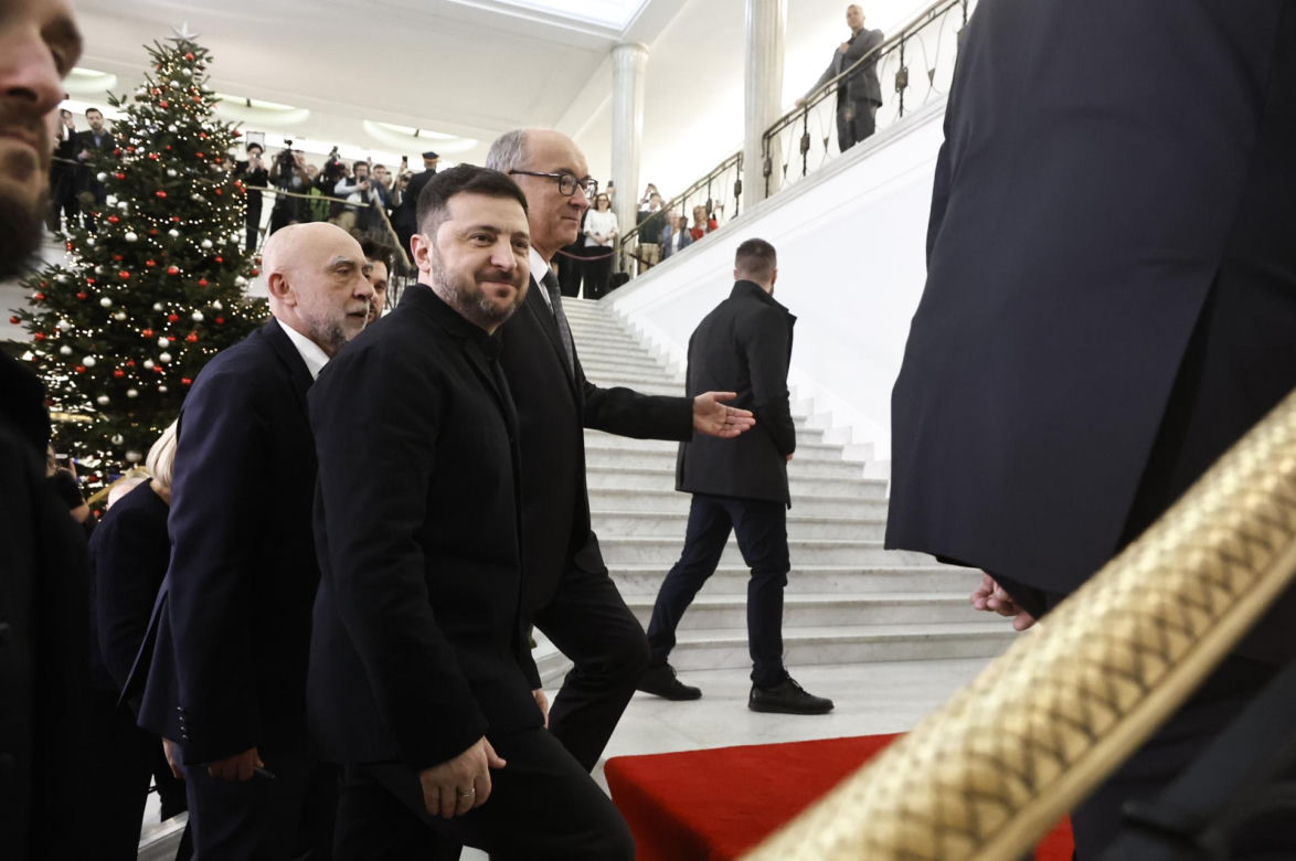 Wołodymyr Zełenski w polskim Sejmie