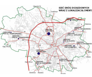 Drogi dojazdowe do cmentarzy