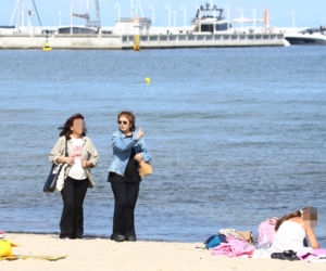 Izabela Trojanowska elegancka nawet na plaży