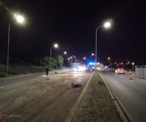Kraków: Nocny wypadek na Powstańców Śląskich