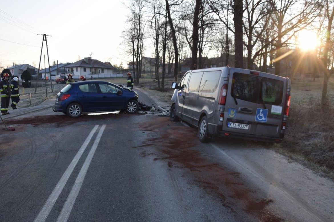 Wypadek na granicy Brzozówki i Zaczarnia