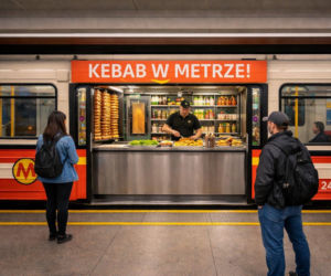Zapomnij o nudnych podróżach! W warszawskim metrze serwowano kebaby