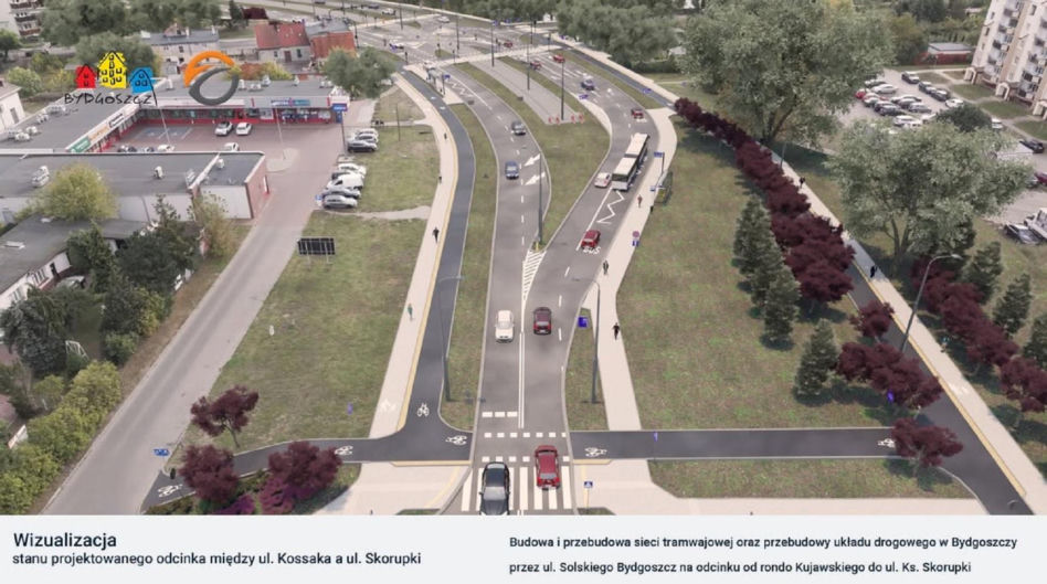 Wizualizacje trasy tramwajowej na Szwederowo w Bydgoszczy