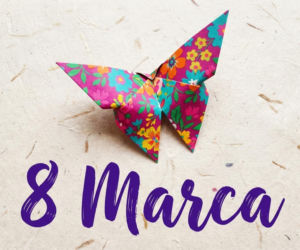 Kwiecisty motyl origami na Dzień Kobiet