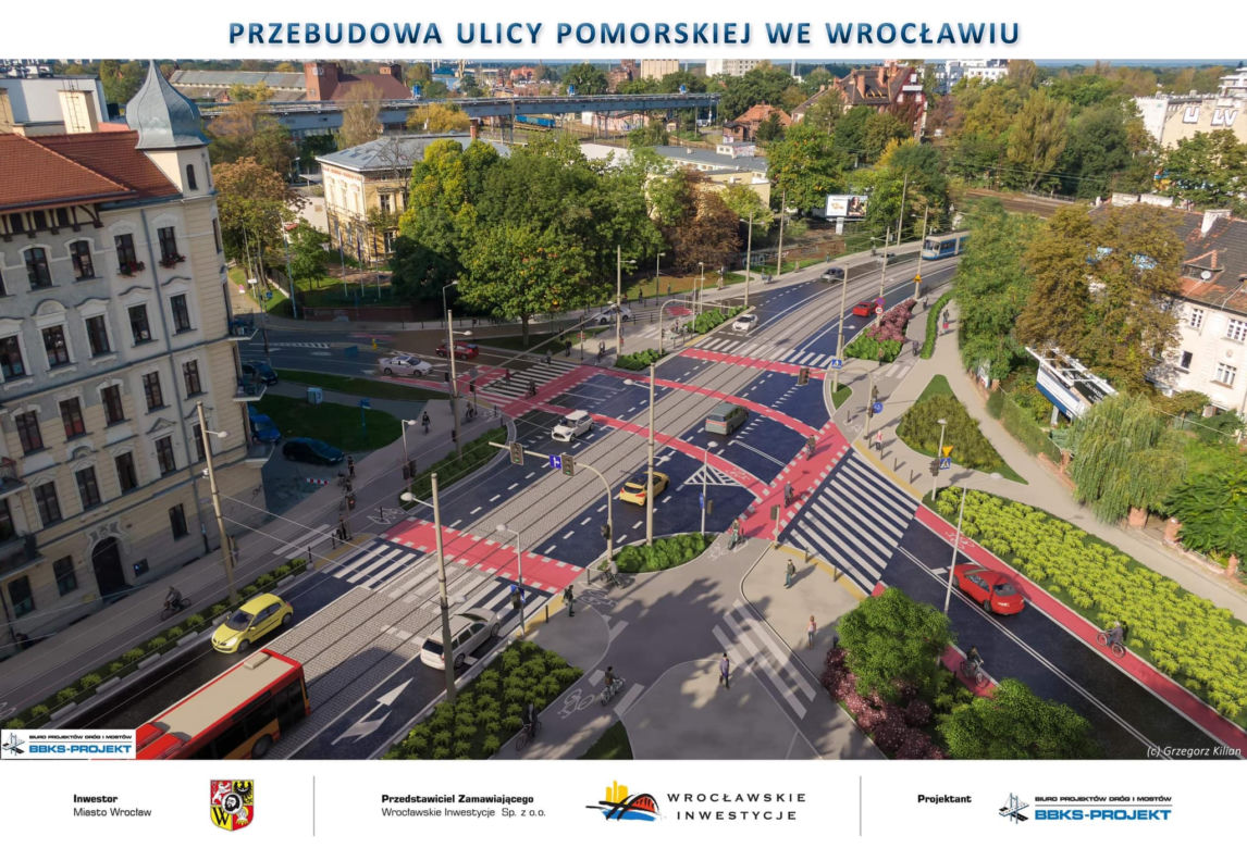 Przebudowa ulicy Pomorskiej we Wrocławiu powinna ruszyć już niedługo