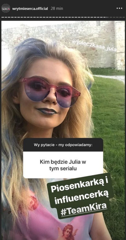 W rytmie serca 5 sezon. Julia Wróblewska na planie