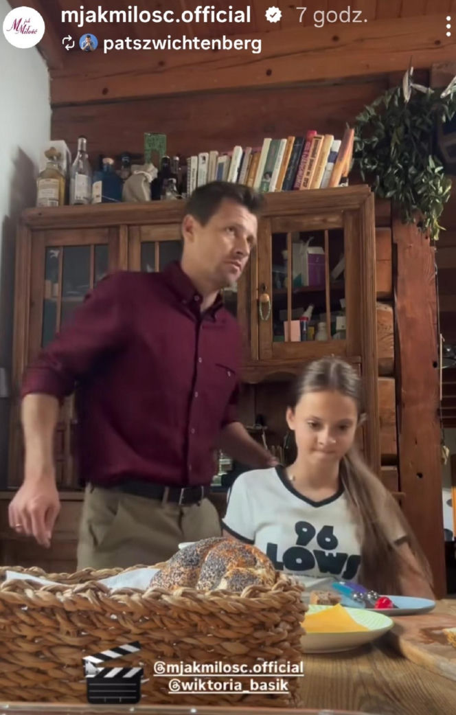 M jak miłość nowy sezon. Hania (Wiktoria Basik), Adam Karski (Patryk Szwichtenberg)