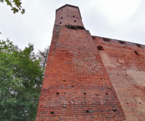Pomarańczowi rowerzyści najechali zamek w Szymbarku
