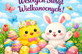 Życzenia wielkanocne 2026. Śliczne kartki wielkanocne z życzeniami dla rodziny i znajomych