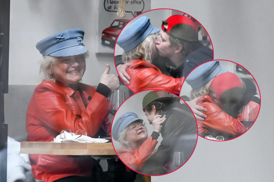 Katarzyna Figura przytula Maćka Musiałowskiego
