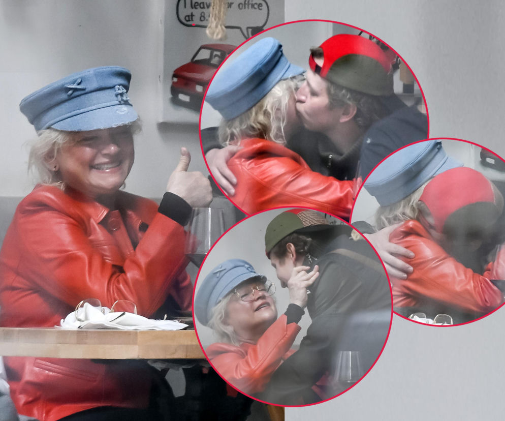 Katarzyna Figura przytula Maćka Musiałowskiego