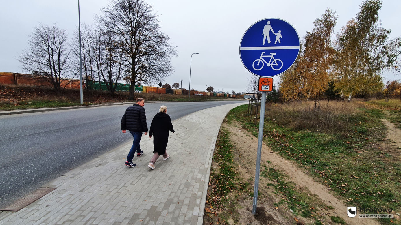 Mazurska Pętla Rowerowa coraz bliżej. Nowe ścieżki rowerowe w Mrągowie już dostępne [ZDJĘCIA]