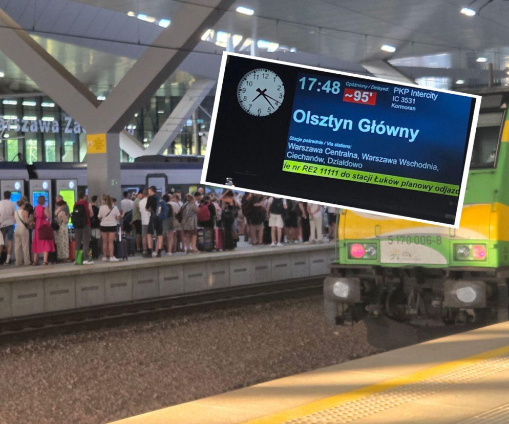 Pociąg PKP utknął w 38-stopniowym upale przed Warszawą. Pasażerowie czekali godzinami